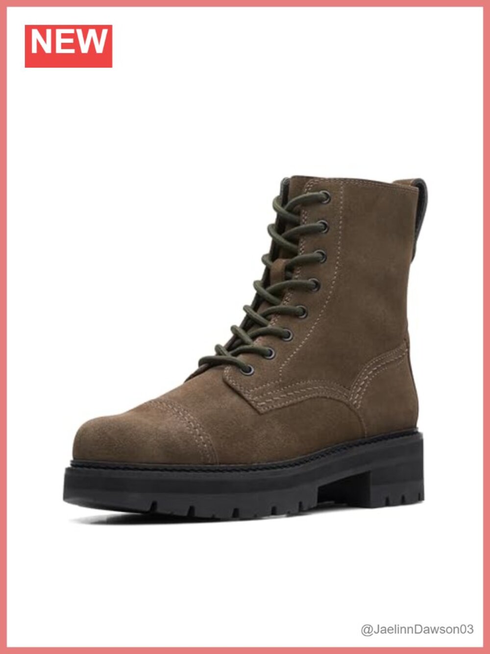 Leather Ankle Boots - Clarks Orianna Cap - Lace-Up Block Heel
